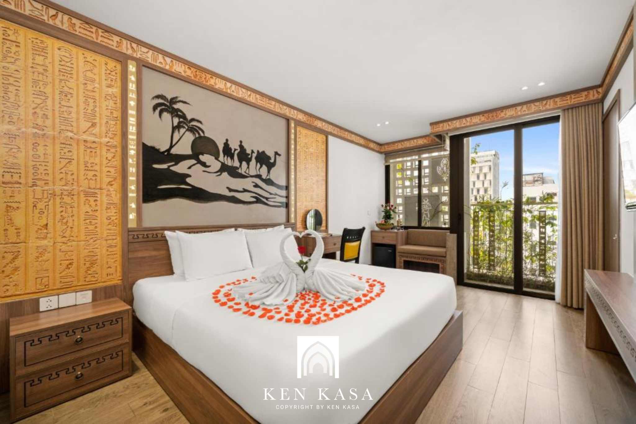 Mẫu thiết kế ph&ograve;ng suite của Pharaoh boutique hotel Danang 